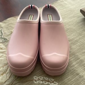 Hunter Womens Original Play Clog Pink Rainboots Boat Shoes Size US 9 UK 7